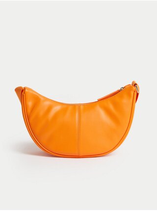 Oranžová dámská kabelka přes rameno Marks & Spencer 