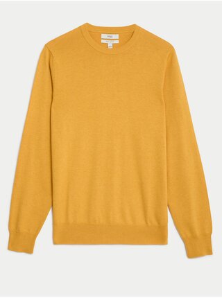 Žlutý pánský svetr Marks & Spencer 