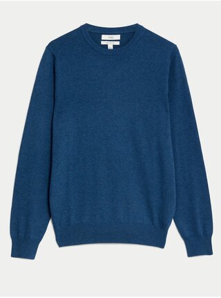 Tmavě modrý pánský svetr Marks & Spencer 