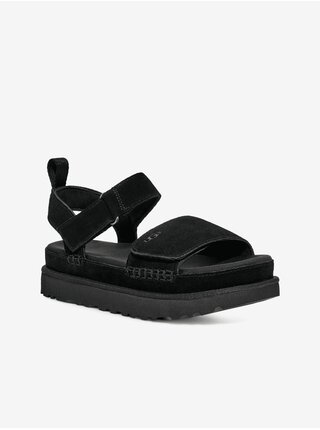 Čierne dámske semišové sandále UGG W Goldenstar
