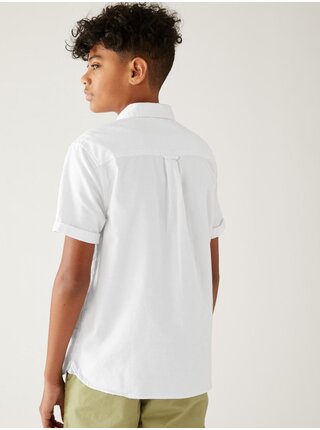 Bílá klučičí košile Marks & Spencer   