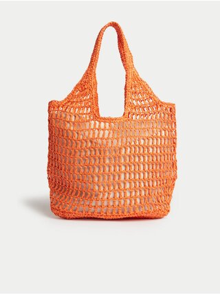 Oranžová dámska plážová taška Marks & Spencer