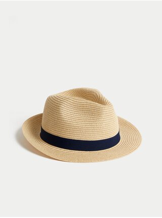Béžový klobúk s ozdobným detailom Marks & Spencer