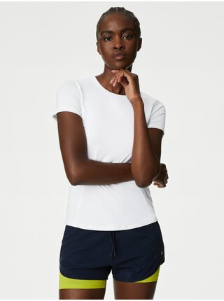 Biele dámske športové tričko Marks & Spencer