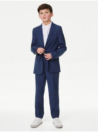 Tmavomodré chlapčenské oblekové nohavice Marks & Spencer Mini Me