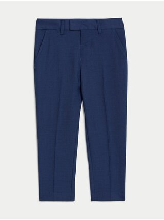 Tmavě modré klučičí oblekové kalhoty Marks & Spencer Mini Me 