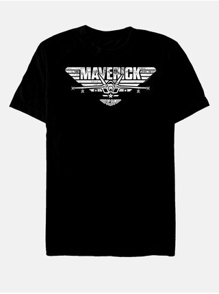 Čierne unisex tričko Paramount White Maverick