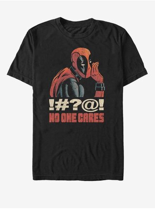 Čierne unisex tričko Marvel No One Cares