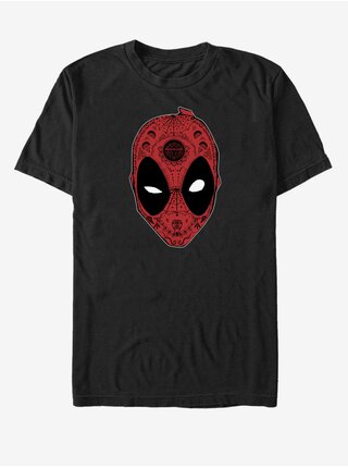 Černé unisex tričko Marvel Deadpool Sugar Skull