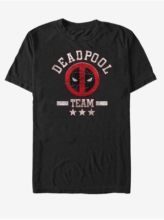 Černé unisex tričko Marvel Deadpool Team Stuff