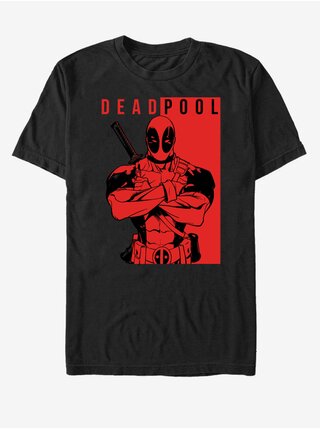 Čierne unisex tričko Marvel Deadpool Police