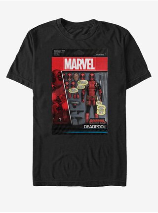 Černé unisex tričko Marvel DeadPool Toy Soldier