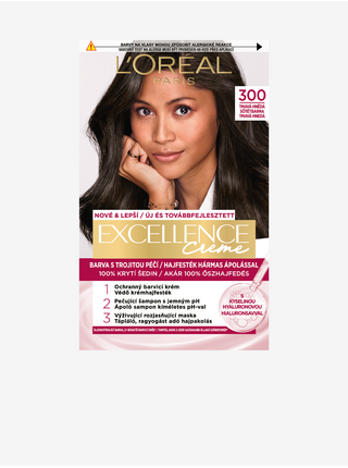 Barva na vlasy L'Oréal Paris Excellence Creme 300 tmavá hnědá