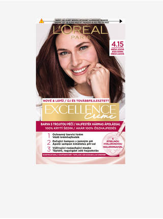 Barva na vlasy L'Oréal Paris Excellence Creme 4.15 Hnědá ledová