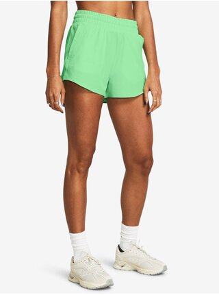 Světle zelené dámské sportovní kraťasy Under Armour Flex Woven Short 3in  