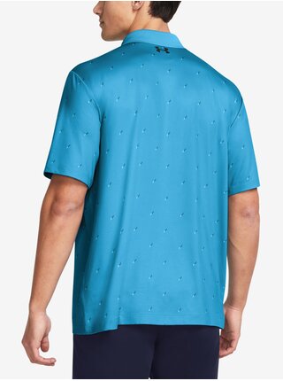 Modré pánske športové polo tričko Under Armour UA Perf 3.0 Printed Polo
