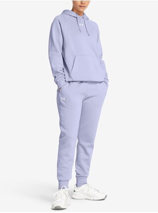 Světle fialové dámské sportovní tepláky Under Armour UA Rival Fleece Jogger 