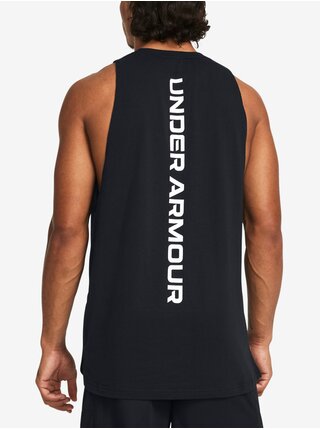 Čierne pánske športové tielko Under Armour UA BASELINE COTTON TANK-BLK