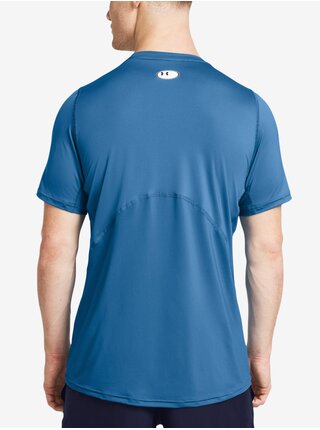 Modré pánske športové tričko Under Armour UA HG Armour Fitted SS-BLU