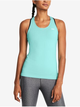 Tyrkysové dámske tielko Under Armour Tech Mesh Racer Tank-GRN