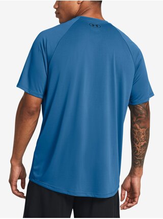 Modré pánské tričko Under Armour UA Tech 2.0 SS Tee-BLU