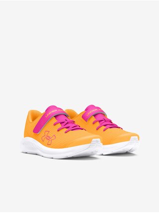 Růžovo-oranžové holčičí sportovní tenisky Under Armour UA GPS Pursuit 3 BL AC  