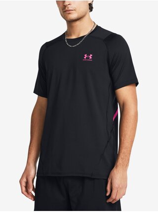 Růžovo-černé pánské tričko Under Armour UA HG Armour Ftd Graphic SS  