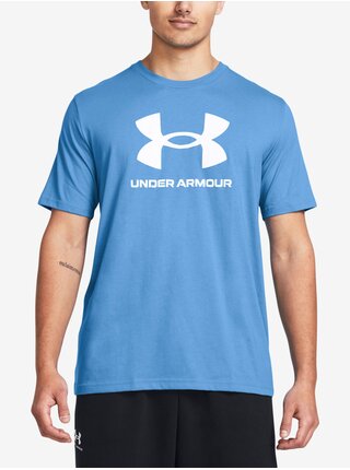 Modré pánske tričko Under Armour UA SPORTSTYLE LOGO UPDATE SS