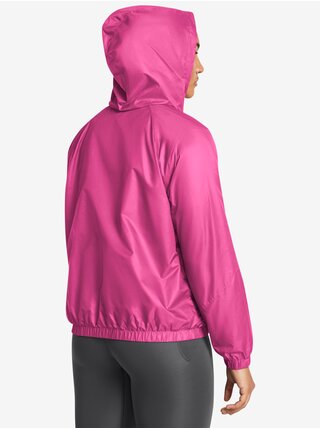 Tmavo ružová dámska športová bunda Under Armour UA SPORT WINDBREAKER JKT