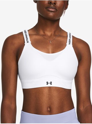 Bílá dámská sportovní podprsenka Under Armour UA Infinity High 2.0 