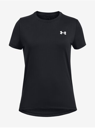 Čierne dievčenské športové tričko Under Armour Knockout Tee