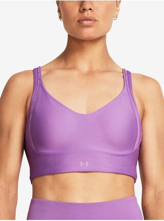 Tmavě růžová dámská sportovní podprsenka Under Armour UA Infinity Low 2.0Strap Bra