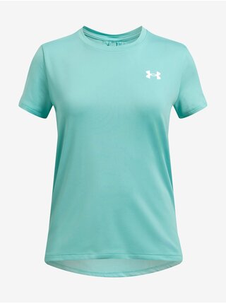 Tyrkysové dievčenské športové tričko Under Armour Knockout Tee