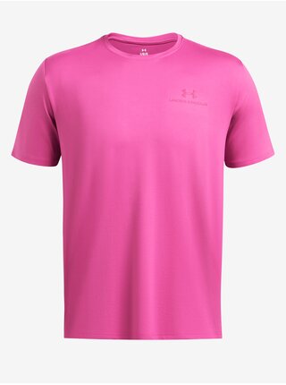 Tmavo ružové pánske športové tričko Under Armour Vanish Energy SS