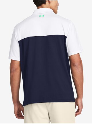 Tmavomodré pánske polo tričko Under Armour UA T2G Color Block Polo