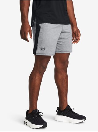 Čierno-šedé pánske športové kraťasy Under Armour UA LAUNCH PRO 7'' HTR SHORTS