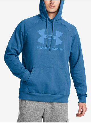 Modrá pánska mikina Under Armour UA Rival Fleece Logo HD