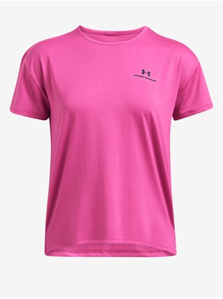 Tmavo ružové dámske športové tričko Under Armour UA Vanish Energy SS 2.0