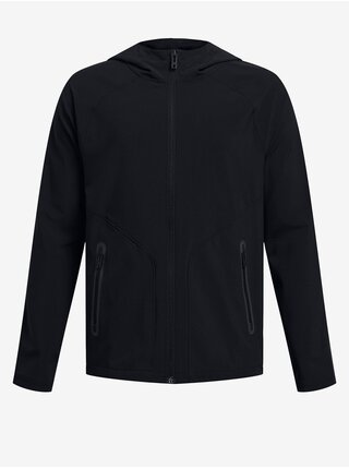 Čierna chlapčenská bunda Under Armour UA B Unstoppable Full Zip