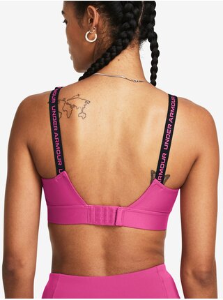 Tmavě růžová dámská sportovní podprsenka Under Armour UA Infinity Mid 2.0 Bra