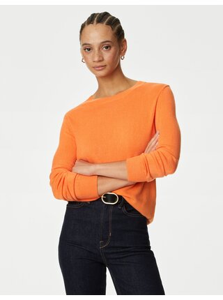 Oranžový dámsky sveter Marks & Spencer