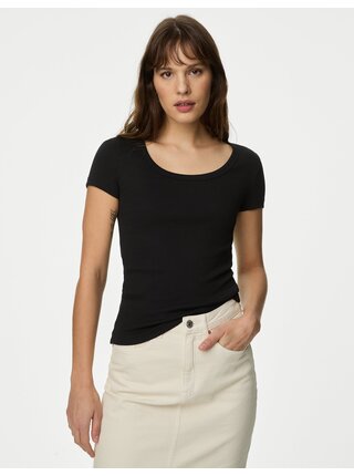 Čierne dámske basic tričko Marks & Spencer