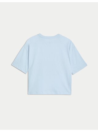 Světle modré holčičí tričko Marks & Spencer 