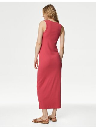 Červené dámské šaty Marks & Spencer   