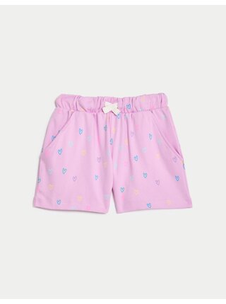 Růžové holčičí šortky Marks & Spencer 