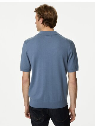 Modré pánske polo tričko Marks & Spencer