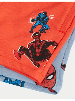 Sada dvou klučičích kraťasů v červené a světle modré barvě s motivem Marks & Spencer Spider-Man™ 