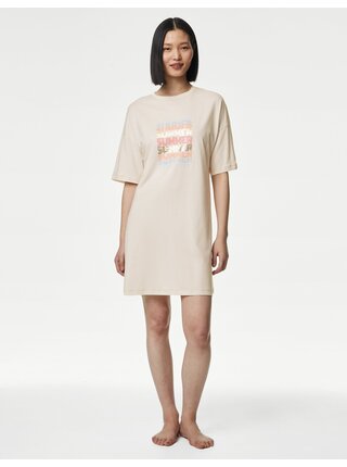 Krémová dámská noční košile s technologií Cool Comfort™ Marks & Spencer 