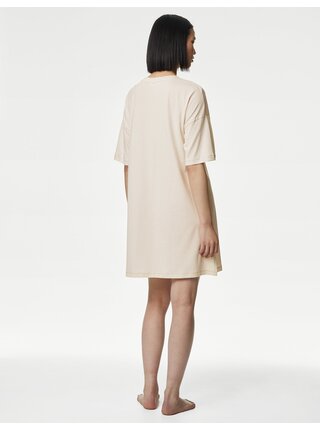 Krémová dámska nočná košeľa s technológiou Cool Comfort™ Marks & Spencer
