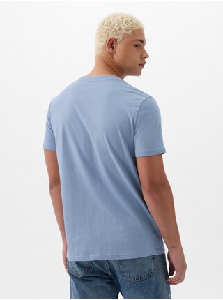 Modré pánske tričko s vreckom GAP